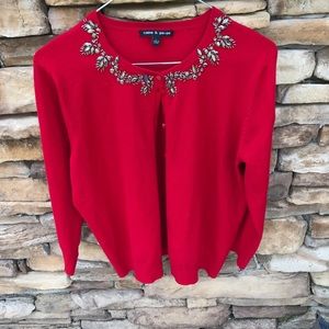 Cable & Gauge Cardigan Sweater Flirty Bling
